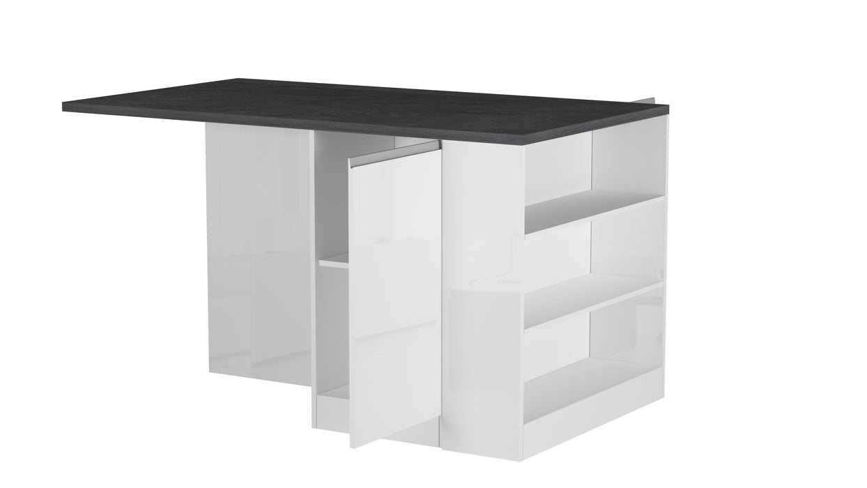 Isola Cucina SOLE 2 Ante – Bianco/Report, 160x90x90 cm, Made in Italy