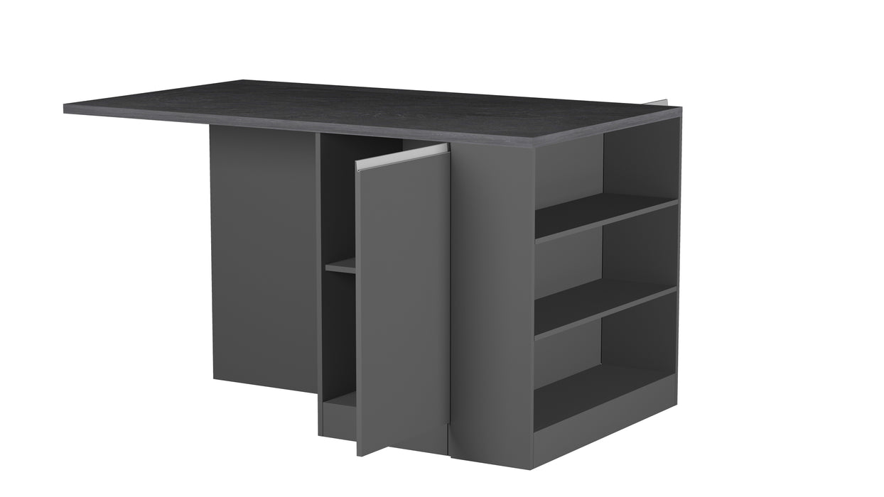 Isola Cucina SOLE 2 Ante – Antracite/Report, 160x90x90 cm, 3 Posti, Made in Italy