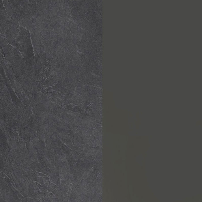 Dettaglio delle finiture Antracite e Report dell'Isola Cucina SOLE, combinazione elegante per cucine moderne.