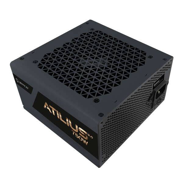 Unykach Atilius 2.0 Black 750W 80 Plus Bronze Alimentatore 750W ATX 2.3 - APFC - Ventilatore 120mm - Bulk