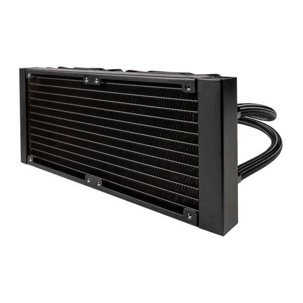 Unykach Aquastorm 240 Kit Raffreddamento Liquido - 2 Ventilatori 120mm - Illuminazione RGB - Display Temperatura CPU - Tubo 335mm
