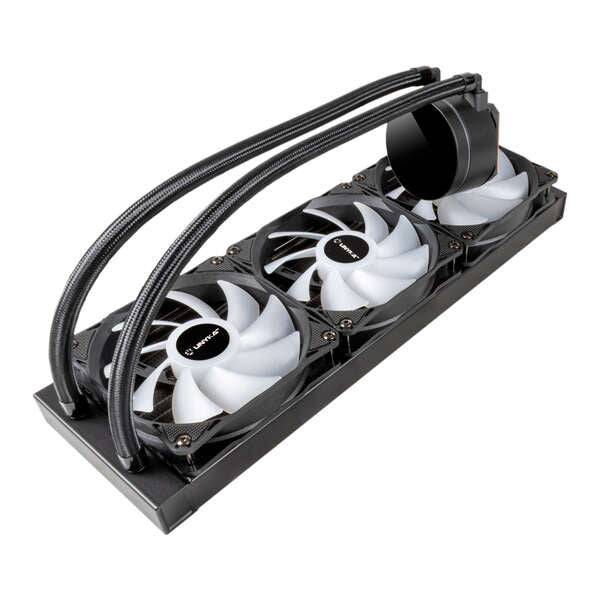Unykach Aquastorm 360 Kit Raffreddamento Liquido - 3 Ventilatori 120mm - Illuminazione RGB - Display Temperatura CPU - Tubo 38mm