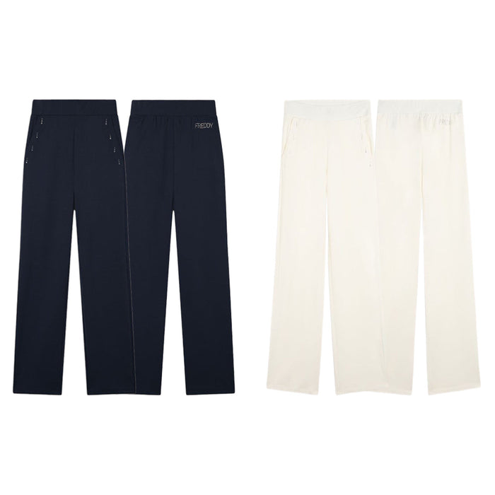 Freddy Pantaloni Comfort Fit con Gamba Dritta e Dettagli in Strass S25WCXP3