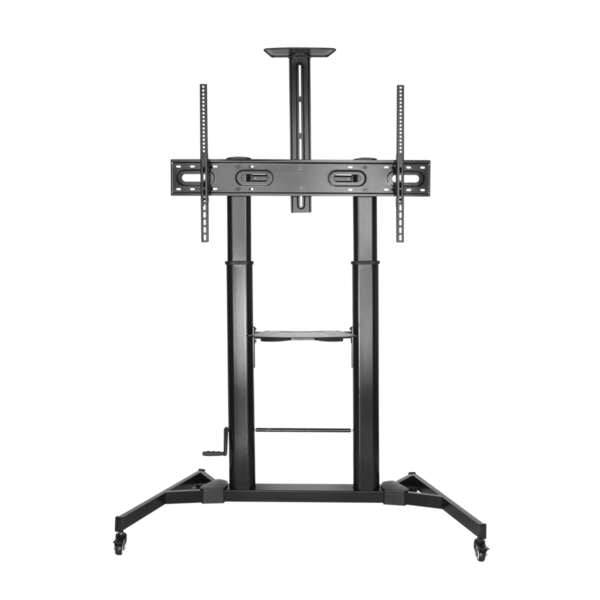 Aisens Supporto da Pavimento per TV/Monitor da 60" a 100" - Max 100kg - Altezza Regolabile - Movimento Orizzontale e Verticale