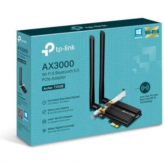TP-Link Archer TX50E Adattatore di Rete PCIe AXE3000 Wi-Fi 6E Bluetooth 5.0 - 2 Antenne
