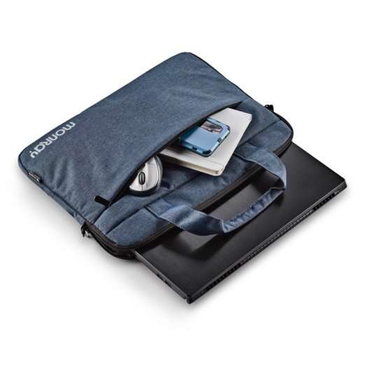 NGS Monray Charter Valigetta per Portatile fino a 15.6" - Vano Imbottito - Tasche Esterne - Chiusura a Zip - Spallaccio
