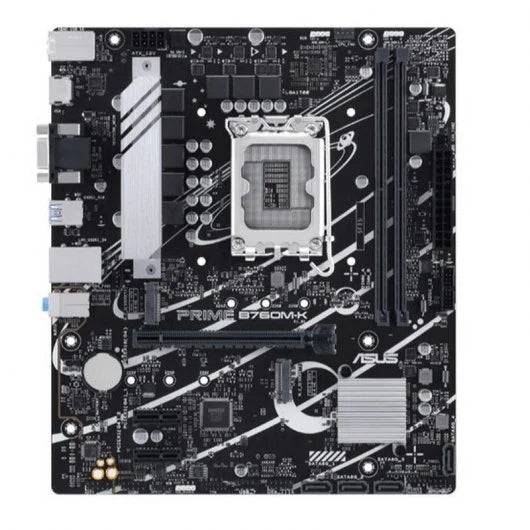 Asus Prime B760M-K Placa Base Intel 1700 - HDMI, VGA, PCIe 4.0, M2, 4x Sata III, USB 2.0, 3.2, RJ-45