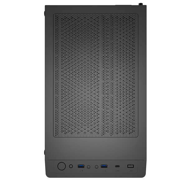 Abysm Danube Inva MX202 Case Torre ITX, Micro ATX - Fianco Cristallo Temperato - 3.5" e 2.5" - USB-A, USB-C e Audio - 3 Ventole ARGB Installate - Supporta Raffreddamento Liquido