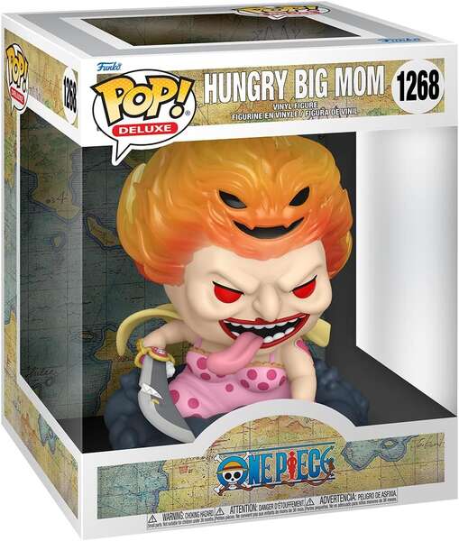 Funko Pop Deluxe Animation One Piece Hungry Big Mom - Figura in Vinile - Altezza 15cm circa