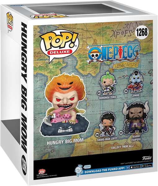 Funko Pop Deluxe Animation One Piece Hungry Big Mom - Figura in Vinile - Altezza 15cm circa