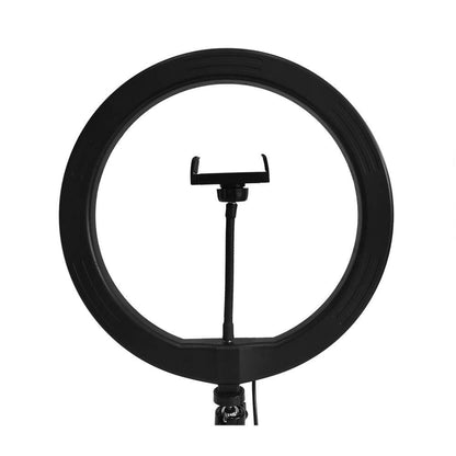 Retro della V-Tac Ring Light LED 7W con supporto smartphone centrale, design compatto per illuminazione da studio.
