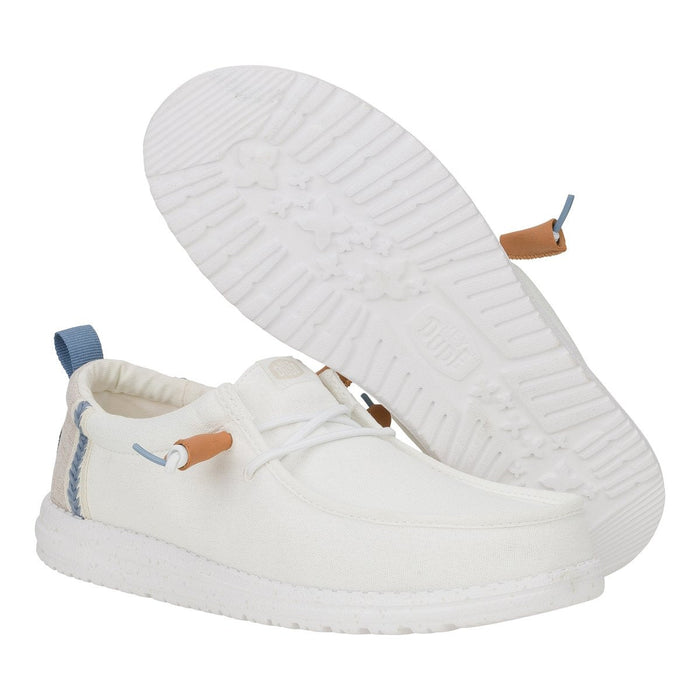 Hey Dude Wally Craft Linen White/Stone Grey