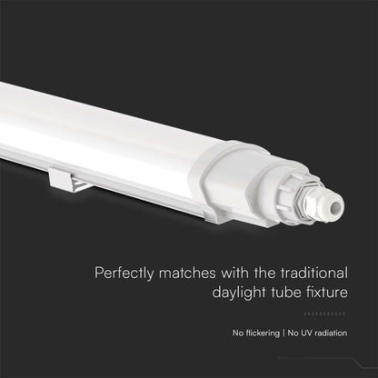 Plafoniera LED V-Tac 18W 60cm compatibile con tubi fluorescenti tradizionali, senza sfarfallii e senza radiazioni UV.