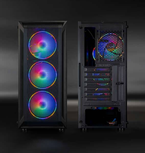 Tooq Case Semitorre Gaming TQGCC101-B "Ragnärok" - Colore Nero