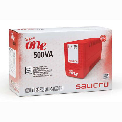 Salicru SPS One SAI 500VA V2 240W - Tecnologia Linea Interattiva - Funzione AVR - 2x Uscite AC, USB