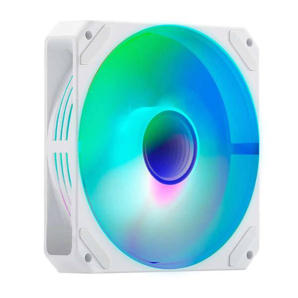 Abysm Danube Sava H500 White Caja Torre ATX, ITX, Micro ATX - Lateral y Frontal Cristal Templado - 3.5" y 2.5" - USB-A, USB-C y Audio - 4 Ventiladores ARGB Instalados - Soporta Refrigeracion Liquida