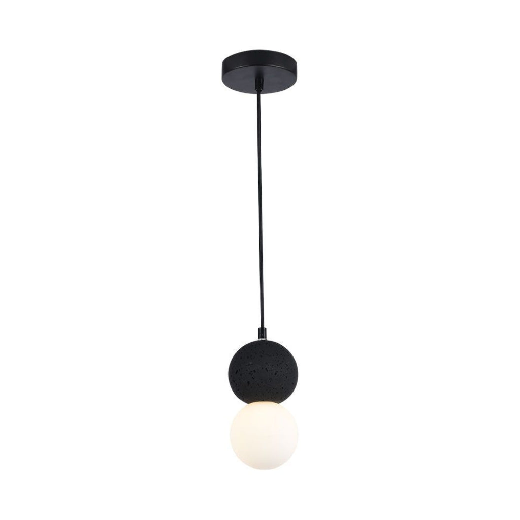 Lampadario a sfere LED nero e bianco con attacco G9, design moderno e minimalista, dimensioni 1200mm x 100mm, ideale per soggiorno o cucina.