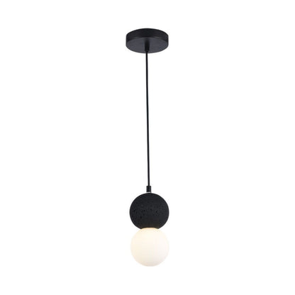 Lampadario a sfere LED nero e bianco con attacco G9, design moderno e minimalista, dimensioni 1200mm x 100mm, ideale per soggiorno o cucina.