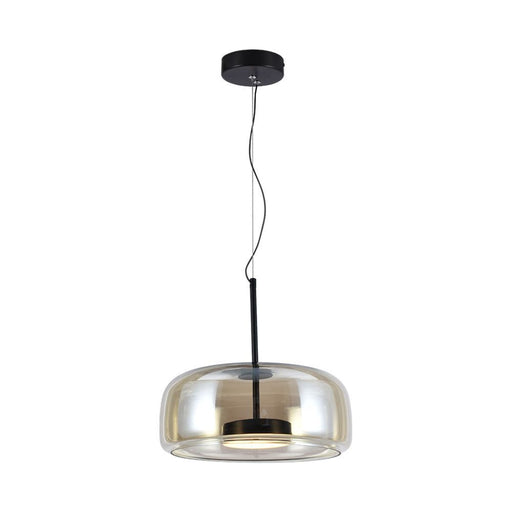 Lampadario a sospensione LED 6W VT-7988 con corpo in metallo e vetro, design moderno D350*H170mm, luce calda 3000K per interni eleganti