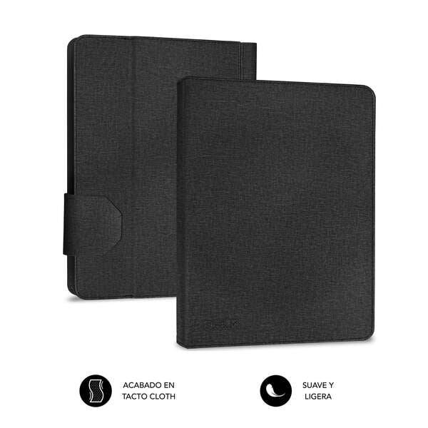 Subblim Keytab Pro USB - Tastiera con Custodia Universale per Tablet - Comodità e Flessibilità nella Scrittura - Angolazione Ideale per Scrivere o Guardare Video - Supporto Magnetico - Colore Nero