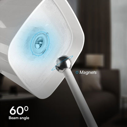 Lampada da tavolo LED bianca ricaricabile USB-C con magneti, angolo di emissione di 60°, design moderno, resistente all'acqua IP65