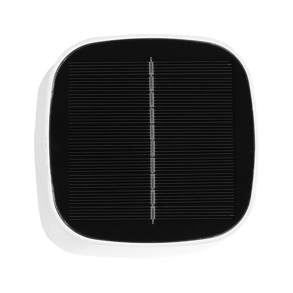 Lampada da tavolo LED ricaricabile da 5W con pannello solare IP65 bianco, design compatto, ideale per illuminazione interna ed esterna