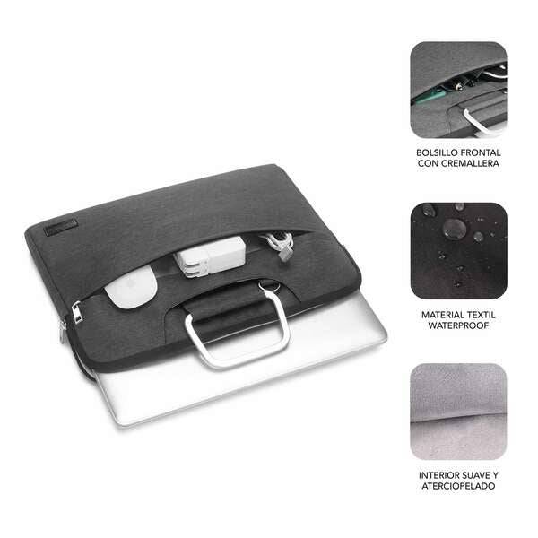 Subblim Custodia per Laptop Business - Design Moderno ed Elegante - Compatibile con Laptop fino a 15,6" - Protezione Totale - Colore Nero