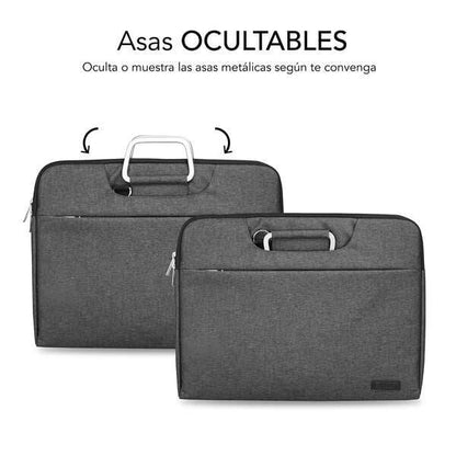 Subblim Custodia per Laptop Business - Design Moderno ed Elegante - Compatibile con Laptop fino a 15,6" - Protezione Totale - Colore Nero