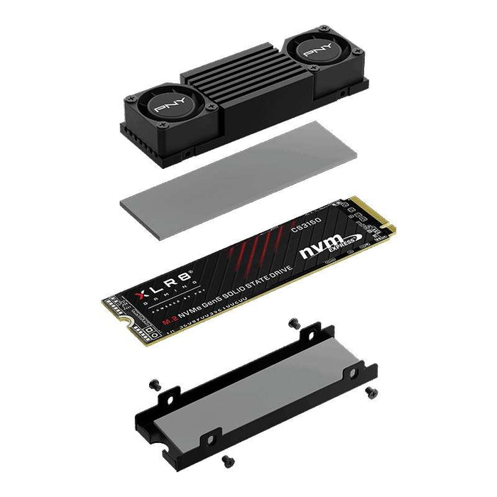PNY CS3150 Disco Duro Solido SSD M2 2TB NVMe PCIe Gen5 x4 con Disipador Termico