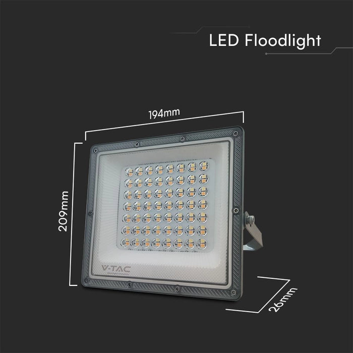 Faro LED 50W CCT 3in1 IP65 con LED Sostituibili | Grigio Scuro