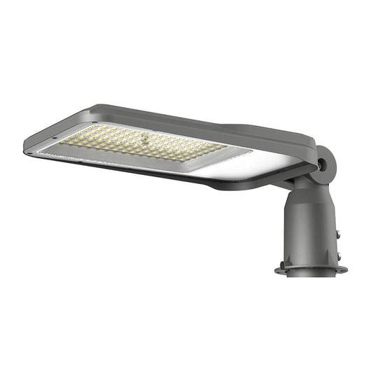 Armatura LED Stradale 100W Samsung 4000K IP65 Regolabile V-TAC con design sottile e orientabile, ideale per illuminazione urbana efficiente.