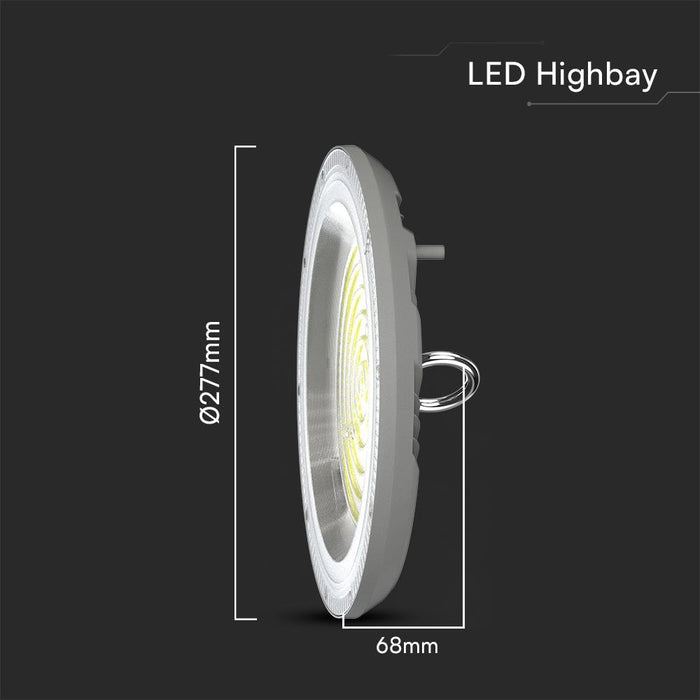 Campana LED UFO 150W CCT 3in1 IP65 con Interruttore | Grigio