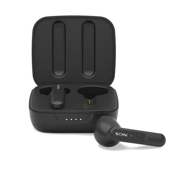 NGS Artica Move Black Auricolari Intrauricolari Bluetooth 5.3 TWS - Vivavoce - Assistente Vocale - Autonomia fino a 7h - Base di Ricarica - Colore Nero