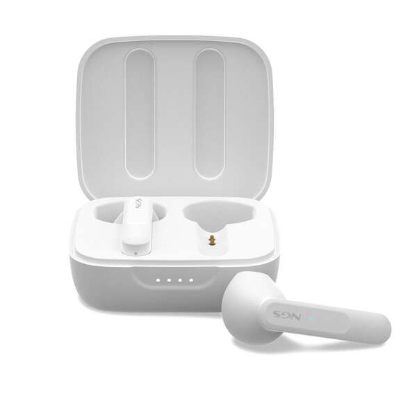 NGS Artica Move White Auricolari Intrauricolari Bluetooth 5.3 TWS - Vivavoce - Assistente Vocale - Autonomia fino a 7h - Base di Ricarica - Colore Bianco