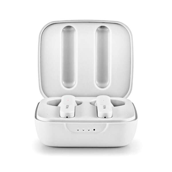 NGS Artica Move White Auricolari Intrauricolari Bluetooth 5.3 TWS - Vivavoce - Assistente Vocale - Autonomia fino a 7h - Base di Ricarica - Colore Bianco