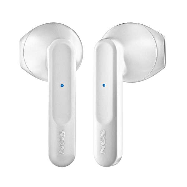 NGS Artica Move White Auricolari Intrauricolari Bluetooth 5.3 TWS - Vivavoce - Assistente Vocale - Autonomia fino a 7h - Base di Ricarica - Colore Bianco