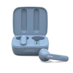 NGS Artica Move Rain Auricolari Intrauricolari Bluetooth 5.3 TWS - Vivavoce - Assistente Vocale - Autonomia fino a 7h - Base di Ricarica - Colore Blu