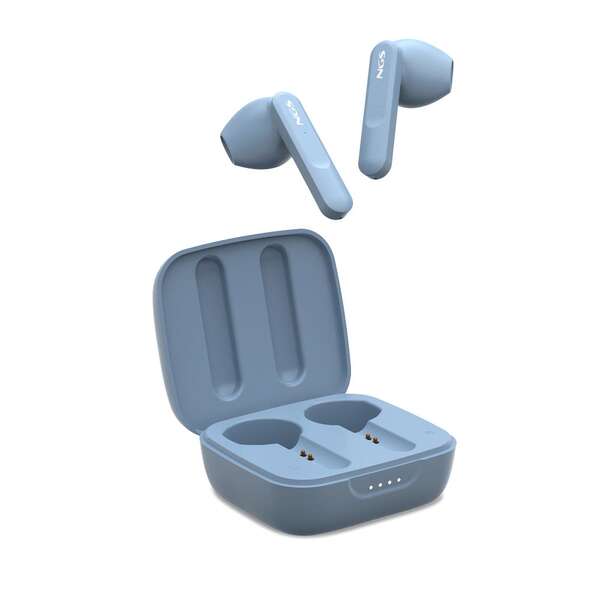 NGS Artica Move Rain Auricolari Intrauricolari Bluetooth 5.3 TWS - Vivavoce - Assistente Vocale - Autonomia fino a 7h - Base di Ricarica - Colore Blu