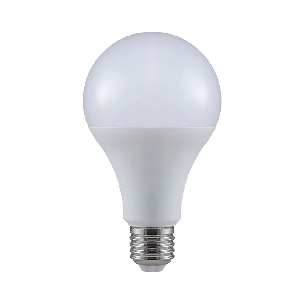 Lampadina LED E27 20W A80 bianca calda con base in metallo, luce diffusa, ideale per illuminazione domestica, SKU: 23747