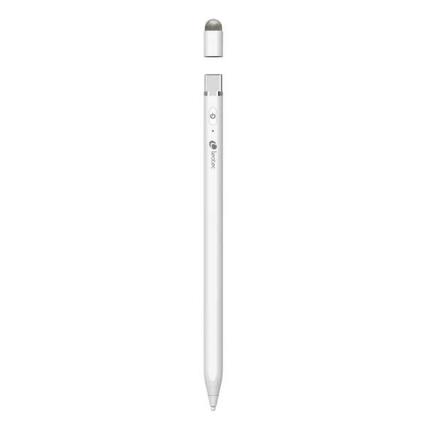 Leotec Stylus ePen Plus Penna Digitale per Schermo Tattile - Compatibile con Smartphone e Tablet Android, iOS e Windows - Pulsante On/Off - Spegnimento Automatico - Autonomia fino a 12h - Punta di Ricambio