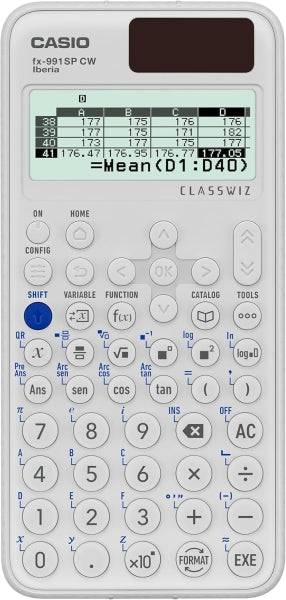 Casio Iberia Classwiz FX-991 SP Calcolatrice Scientifica Display LCD 12 Cifre - Oltre 560 Funzioni - Copritastiera Protettiva - Colore Bianco