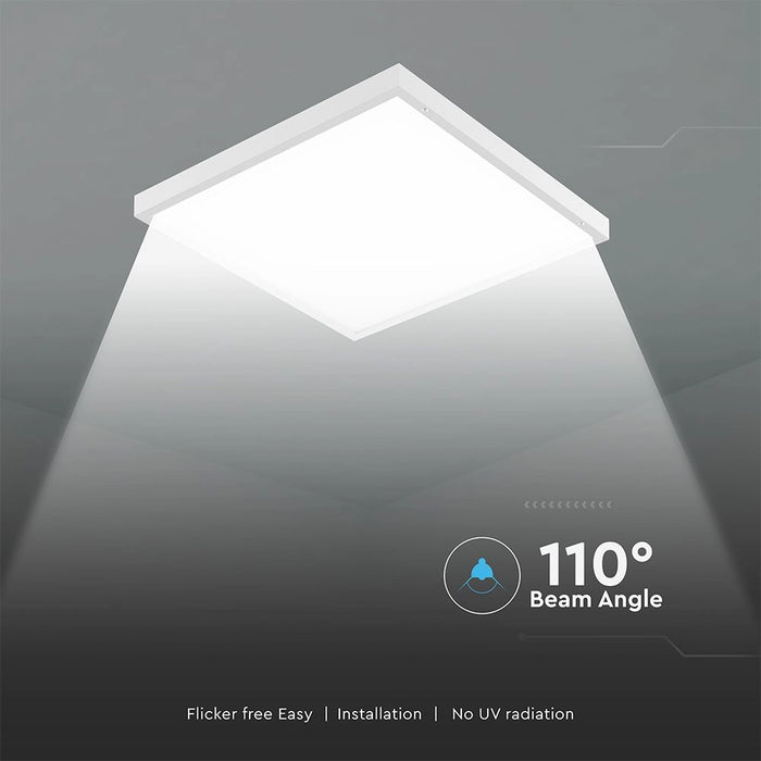 Pannello LED 36W 600×600 mm 2in1 da Incasso o Plafone 6500K