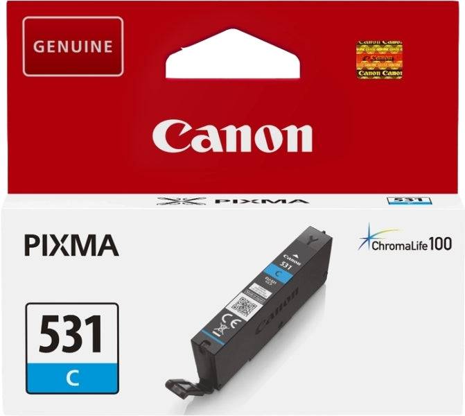 Canon CLI531 Cyan Cartuccia d'Inchiostro Originale - 6119C001/CLI531C