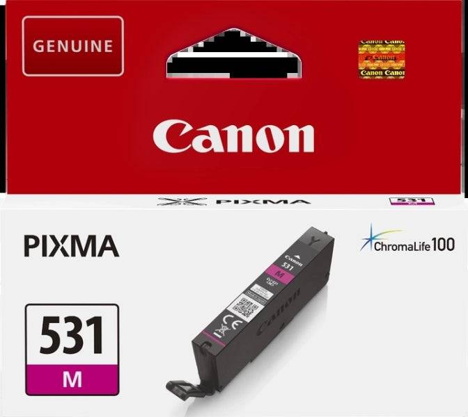 Canon CLI531 Magenta Cartuccia d'Inchiostro Originale - 6120C001/CLI531M