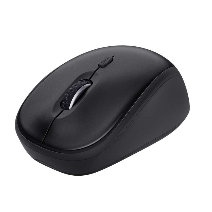 Trust TKM-360 Pack Tastiera e Mouse Wireless Silenziosi - 1600dpi - 13 Tasti Multimediali - Colore Nero