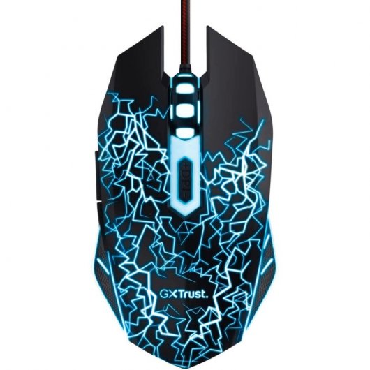 Set Gaming Trust GXT 783X - Mouse Ottico da 4000dpi + Tappetino in Tessuto - Illuminazione Multicolore - Nero