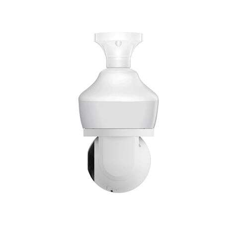 XO Videocamera di Sicurezza WiFi 3mpx - Rilevamento Movimento 0-12m - Visione Notturna - Intercomunicante Bidirezionale - Registrazione in Loop - Rotazione 355° - Supporta MicroSD 128Gb - Colore Bianco