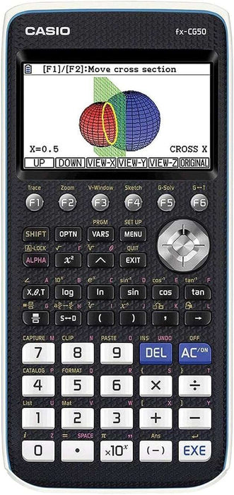 Casio FX-CG50 Calcolatrice Scientifica Grafica 3D - Display a Colori 8 Righe - Grafici 3D, Dinamici, Statistici - Alimentazione a Batterie