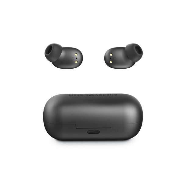 Energy Sistem Cuffie Wireless Urban 3 - Wireless - Design Compatto - Custodia di Ricarica Wireless - Colore Nero