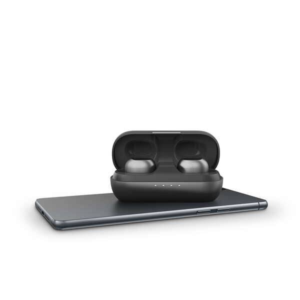 Energy Sistem Cuffie Wireless Urban 3 - Wireless - Design Compatto - Custodia di Ricarica Wireless - Colore Nero
